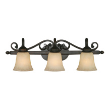 Golden 4074-3 RBZ - Wry Lighting Belle Meade 3-light Vanity in Rubbed Bronze